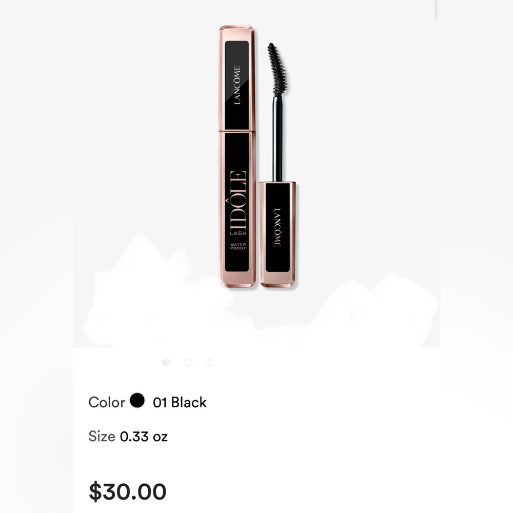Waterproof - Lancôme Idole lash lifting Mascara in Black NWT